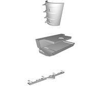 Snow Plow Attachment Kit Compatible with WPL B-24 RC Model - Scale Accessory