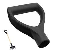 Snow Shovel Handle - D Shaped Replacement Scoop Grip Heavy Duty Shovel Handle With Thickened Head And Wooden Grip For Digging Raking Yard Lawn Patio Farm