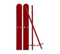 Snow Skis Decorations - Christmas Miniature Skis, Snowboard Props Decorations, Winter Holiday Desktop Ornaments With Poles | Holiday Ornaments Use For Tabletop, Mantel, Village Rustic Cabin Decor