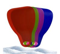 Snow Sled - 25,59 in 4 pezzi Heavy Duty Roll-Up Board | PE Materiale portatile Winter Sledding for Children Teens Outdoor Sports Skiing Travel Beach Grass Sand Ice