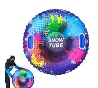 Snow Sled - 33.5 Inch Cold-Resistant Sledding Toy for Winter | Inflatable Snow Tube with Heavy-Duty Handles & Puncture-Proof Base for Family Activities, Boys and Girls