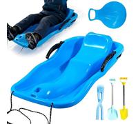 Snow Sled Board - PE, 63 x 33 x 8 cm, tavola da sci a LED in erba e sabbia | Durable Winter Outdoor Toy, Smooth Sliding Disc per spiaggia, montagna, ghiaccio e neve divertimento per bambini