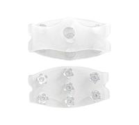 Snow Spikes, Transparent Ice Grippers, Elastic Traction Overshoes, Winter Boot Attachment, Foot Stability Accessory, Arctic Commuting Equipment, Silicone Seven Stud Set for Running Women