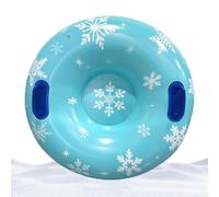 Snow Tube Sled - Thickened Heavy Duty Inflatable Winter Ring with Handles,