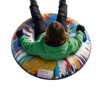 Snow Tubes - Heavy Duty Inflatable Sled, Winter Outdoor Sliding Toy with Reinforced Grab Handles, Resistant Cold Weather Float, Ideal for Downhill Mountain Racing Family Holiday Excursions