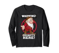 Snow White And Seven Dwarfs Warning Grumpy's Here Maglia a Manica