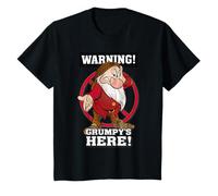 Snow White And Seven Dwarfs Warning Grumpy's Here Maglietta