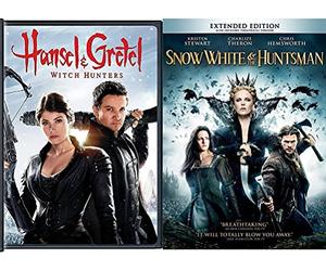 Snow White & The Huntsman + Hansel & Gretel: Witch Hunters DVD Set Amazing Fairy Tale Action Double Feature