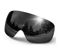 Snowalva Lente di ricambio esclusivamente modello SG2, 8 colori a scelta di lenti con diversa trasmissione della luce (nero (11,6%))