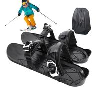 Snowblades Regolabili per Adulti | Sci Corti per Principianti, Freestyle & Downhill | Attacco Universale per Tutti gli Scarponi da Neve | Leggeri e Portatili