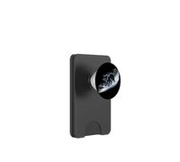 Snowboard Cat Kitty on Snowboard Inverno Snow Blue Cat PopSockets PopWallet per MagSafe