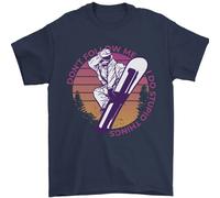 Snowboard Divertente Don'T Seguimi Uomo T-Shirt 100% Cotone