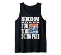 Snowboard Divertimento Tempo Fare Bene Buone Vibrazioni Sport Invernali Neve Canotta