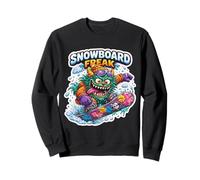 Snowboard Freak Snowboard Snowboarder Divertente Cool Adolescenti Felpa