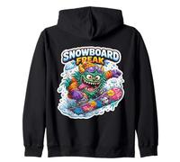 Snowboard Freak Snowboard Snowboarder Divertente Cool Adolescenti Felpa con Cappuccio