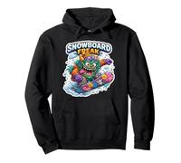 Snowboard Freak Snowboard Snowboarder Divertente Cool Adolescenti Felpa con Cappuccio