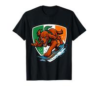 Snowboard Irish Setter Cane Durante Gli Sport Invernali su Snowboard Maglietta