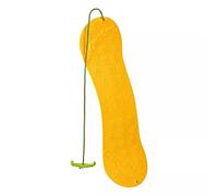 Snowboard per bambini, slittino, 77 cm, materiale: plastica, con impugnatura di plastica dotata di corda , Gelb