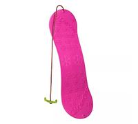 Snowboard per bambini, slittino, 77 cm, materiale: plastica, con impugnatura di plastica dotata di corda , Rosa