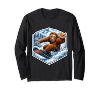 Snowboard Sasquatch Big Foot Snowboard Big-Foot Shaka Maglia a Manica