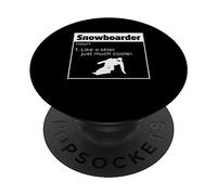 Snowboarder come lo sciatore ma molto più fresco | Snowboarding PopSockets PopGrip Adesivo