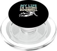 Snowboarder Funny My Life Is Going Downhill Snowboard PopSockets PopGrip per MagSafe