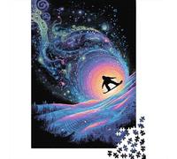 Snowboarder in Neon Wave Puzzle Impossibili 1000 Pezzi Decorazione Per La Casa. Rilassamento E Intelligence Per Adulti E Ragazzi Da 14 Anni 70x50cm/1000pcs