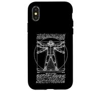 Snowboarder Snowboard Vitruviano Uomo Leonardo Da Vinci Custodia per iPhone X/XS