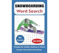 Snowboarding Word Search: Easy-To-Read print | 6x9 inches, 110 pages | 50+ puzzles… gift for Vacations, Snowboard Trips, Holidays, and Free Times