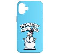 Snowbody Asked You Sarcastic Sassy Snowman Divertente Natale Custodia per iPhone 16 Plus