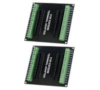 snowchecking 2 pezzi per scheda di espansione splitter GPIO ESP8266, distributore 1 in 2 pin, per moduli di sviluppo ESP-12E, accessori per energia alternativa ABS (nero)