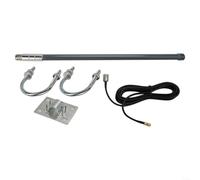 snowchecking Antenna omnidirezionale ottimizzata in fibra di vetro da 12dBi 868 MHz 915 MHz per minatori di elio, N maschio a cavo, antenna esterna da 55 cm (kit antenna)