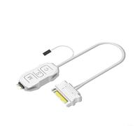 snowchecking ARGB per controller di illuminazione 5 V 3 pin hub per alimentazione SATA, pulsante di controllo manuale per case PC ventole strisce LED, cavo 41 cm (nero) (controller bianco)