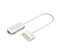 snowchecking ARGB per controller di illuminazione 5 V 3 pin hub per alimentazione SATA, pulsante di controllo manuale per case PC ventole strisce LED raffreddatori, cavo 41 cm (nero) (bianco)
