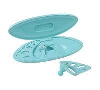 snowchecking Auricolari wireless in stile elfo con LED, vera libertà wireless e custodia di ricarica compatta per uso portatile (blu)