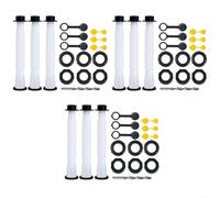 Snowchecking Beccuccio di ricambio per tanica del carburante, kit con tubo guida antiscivolo, dado esagonale, ugello per serbatoio del carburante, set da 3 pezzi (3 set)
