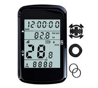 Snowchecking Bike Computer GPS Tachimetro Senza Fili Con Display LCD 2.4 Pollice Contachilometri Senza Fili Retroilluminazione 28H Durata Della Batteria (computer+base)
