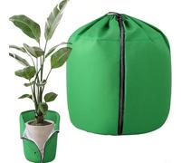 Snowchecking Borsa protettiva invernale in tessuto Oxford con cerniera e coulisse, copertura antigelo per vasi, arbusti e alberi da frutto nel giardino di casa (45 x 50 cm)