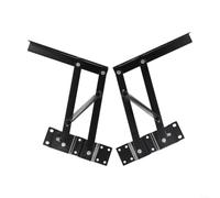 snowchecking Cerniera pieghevole a molla, cerniera per tavolo da tè, cerniera per mobili per tavolino da caffè, design regolabile con forte capacità di 90,7 kg, 24 x 22 cm, ferro pesante nero