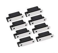 snowchecking Chiusura magnetica per porta, fermaporta per armadio, armadio da cucina, forte forza di trazione 6 kg, facile installazione e plastica, 46 x 15 x 14 mm, (20 pezzi)
