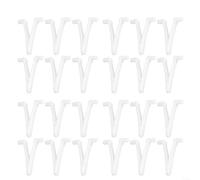 Snowchecking Connettore di fissaggio con clip a V per piscina, spazzola, retino, rastrello per foglie con supporto standard da 3,2 cm (48 pezzi)