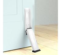 snowchecking Fermaporta a mani libere, montaggio a pavimento resistente, montaggio a pavimento senza trapano o viti, riduzione del rumore per casa e ufficio, in acciaio inox (bianco)