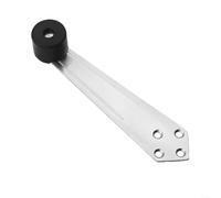 snowchecking Fermaporta in acciaio inox, per mobili a 90 gradi, fermaporta sopra la testa, cerniera per armadietto, design antivento, facile installazione, dimensioni 162 x 24 x 28 mm, argento
