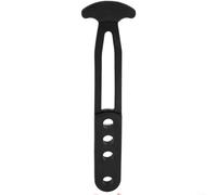 Snowchecking Gancio a T in gomma nera, design a 3 fori e 4 fori, per cinghie di stoccaggio per scale di barca, accessorio marino resistente, 152 x 46 x 1 cm (4)