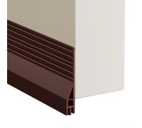 snowchecking Guarnizione per porta, paraspifferi, riduce il rumore e blocca gli spifferi per casa e ufficio, materiale TPE 100 x 45 cm, facile da staccare e attaccare (marrone)