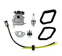 snowchecking Kit carburatore per RLTGM25CS RLT254FCDSN RLT254FSDSN RBCGM25SS String Trimmer Parti con Guarnizione Filtro Aria Linea Carburante