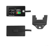 snowchecking Monitor digitale della batteria per carrello da golf con display LCD, misuratore di tensione, temperatura, capacità, 8-100 V, compatibile con batterie al litio al piombo-acido (B)