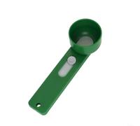 snowchecking Paletta multiuso da caffè con imbuto, strumento di misurazione da cucina per polvere, spezie, proteine, design a imbuto integrato, manico ergonomico, 14 x 45 x 38 cm, (verde)