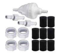 Snowchecking Parti di ricambio per la pulizia della piscina Kit valvola G52 Raccordi Dado per tubi flessibili Set con D20 Tubo D15 Lumaca Per ZODIAC Polo Nord 180, 280, 3900
