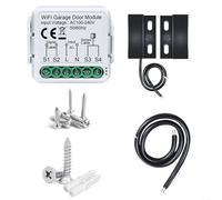 snowchecking Per Smart WiFi Garage Door Opener Controller per Tuya e per Smart Life, Controllo vocale con per ALEXA, Avvisi e pianificazione in tempo reale, modulo AC 100-240V